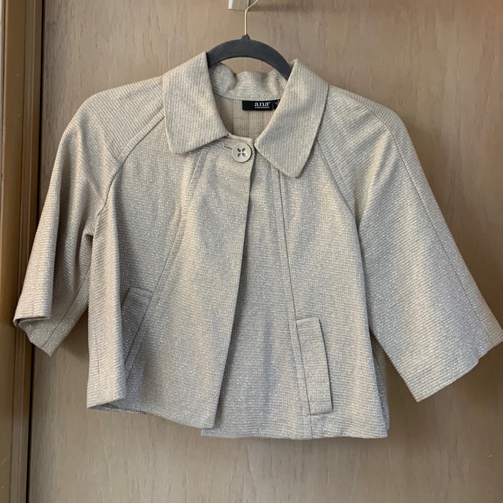 Ana gold sparkle dress coat